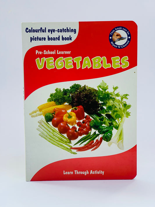 COLOURFUL EYE CATCHING VEGETABLES PICTUR BOARD BOOK