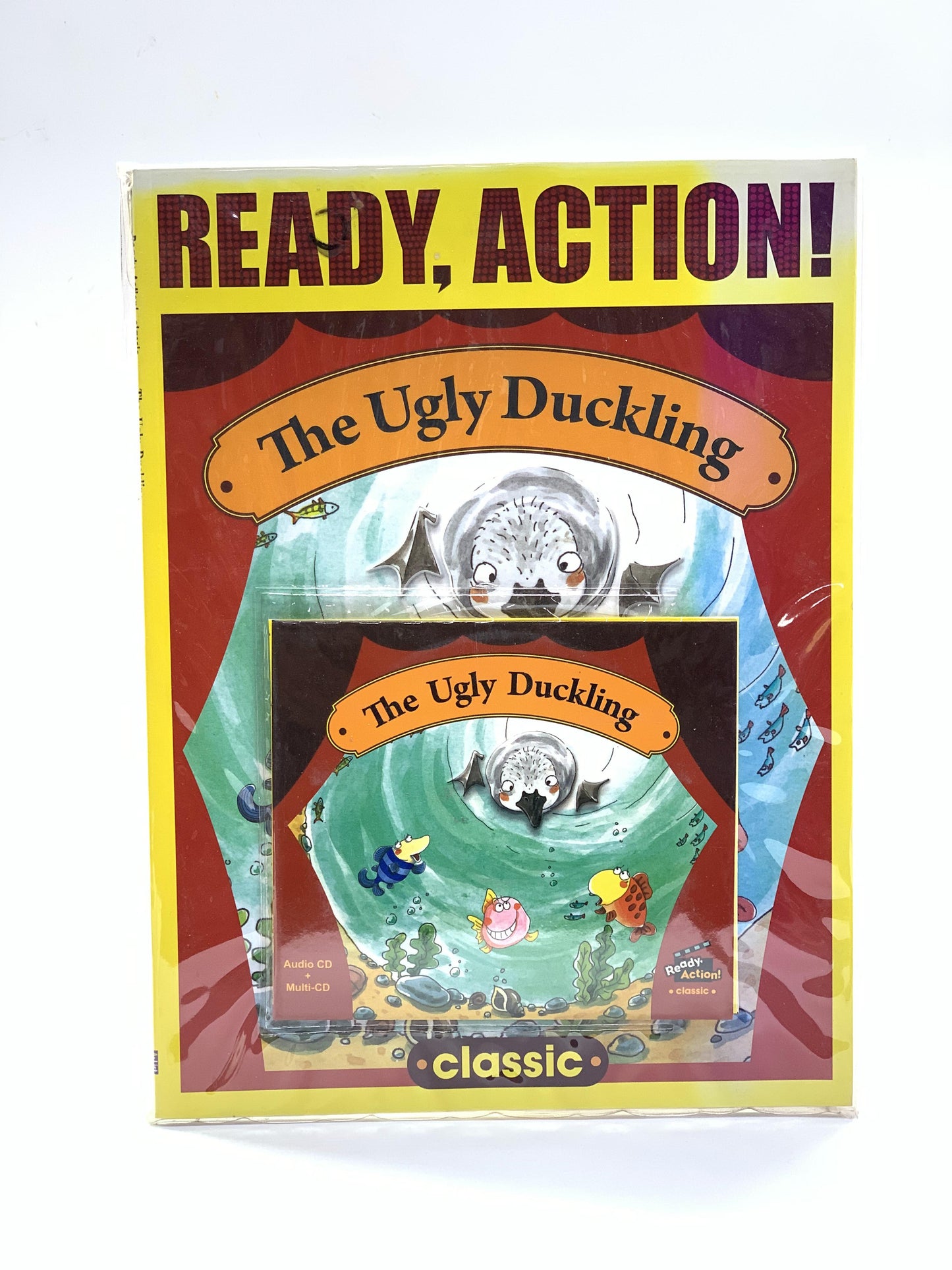 العمل الجاهز: كتاب قصة AGLY DUCKLING المزود بقرص مضغوط