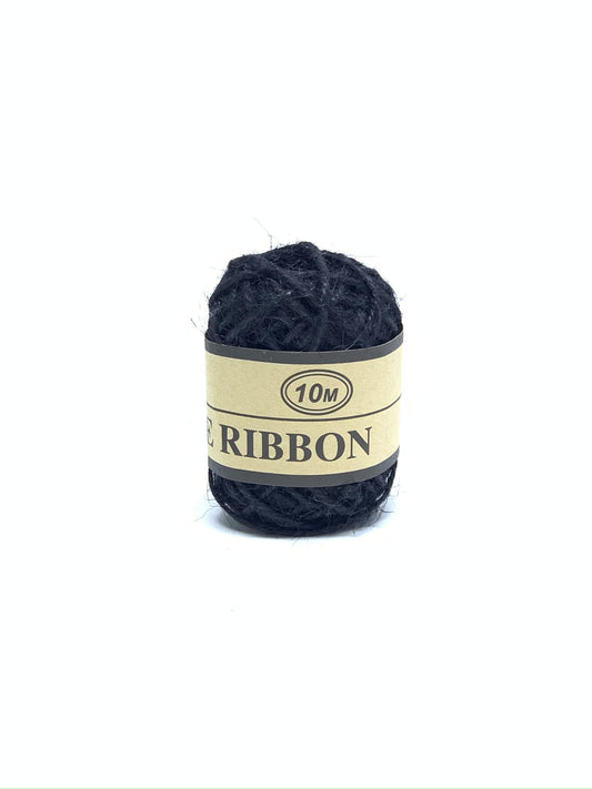 JUTE RIBBON BLACK 10M