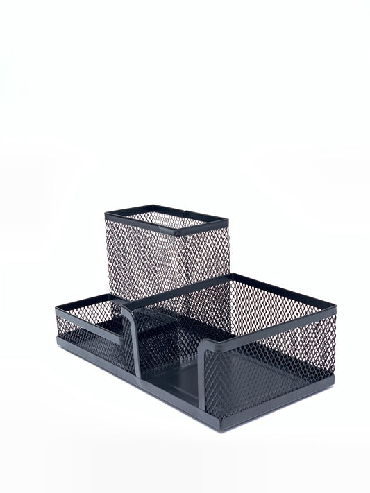 Metal Mesh Desk Organizer, Black