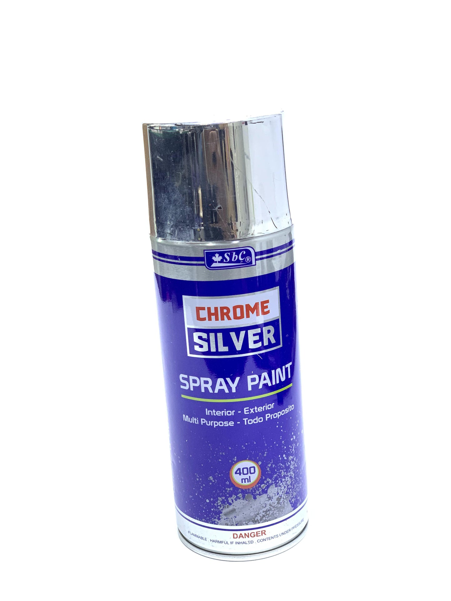 SBC CHROME SILVER SPRAY PAINT 400ML