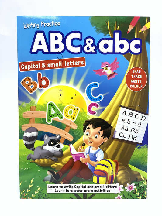 ممارسة الكتابة كتاب الأنشطة ABC وABC بالأحرف الكبيرة والصغيرة