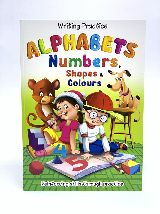 ALPHABETS NUMBERS SHAPES COLURS WRATING BOOK