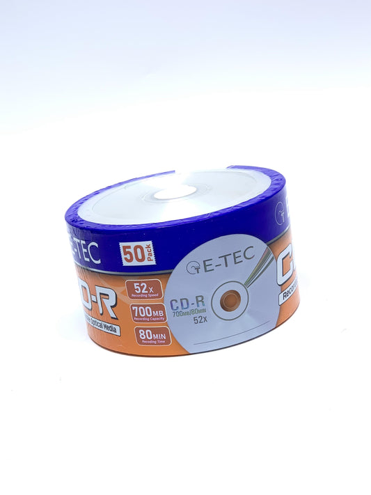 E Tech CD-R 700MB (52X 50 /Pack)