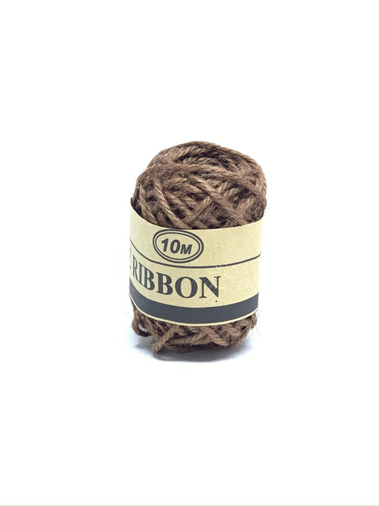 JUTE  RIBBON BROWN 10M