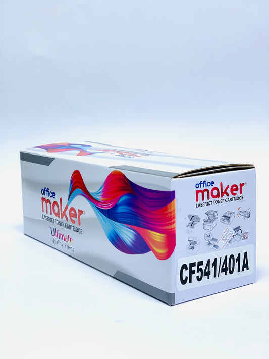 OFFICE MAKER LASER JET TONER CARTRIDGE CF 401A CYAN