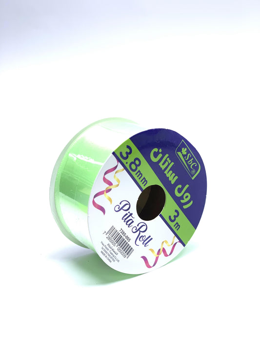 SBC LIGHT GREEN  RIBBON 3.8MM 3M