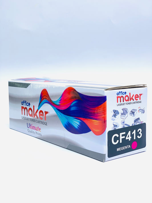 OFFICE MAKER LASER JET TONER CARTRIDGE CF 413 MAGENTA