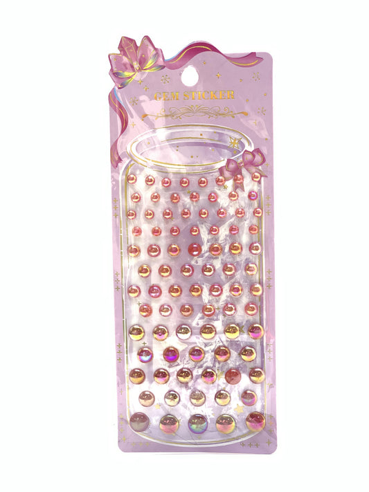 GEM STICKERS PINK COLOUR