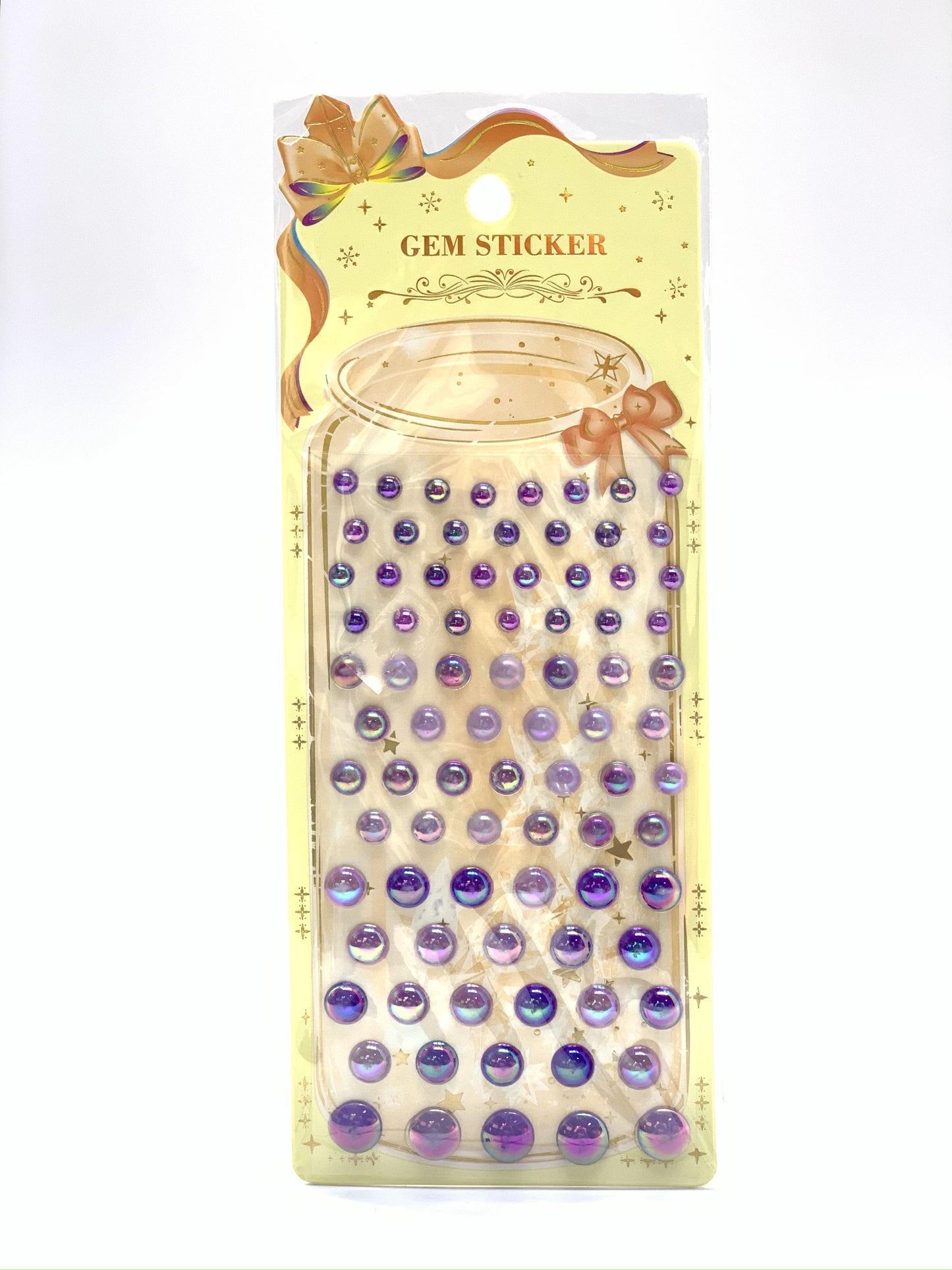 GEM STICKERS PURPLE STONE