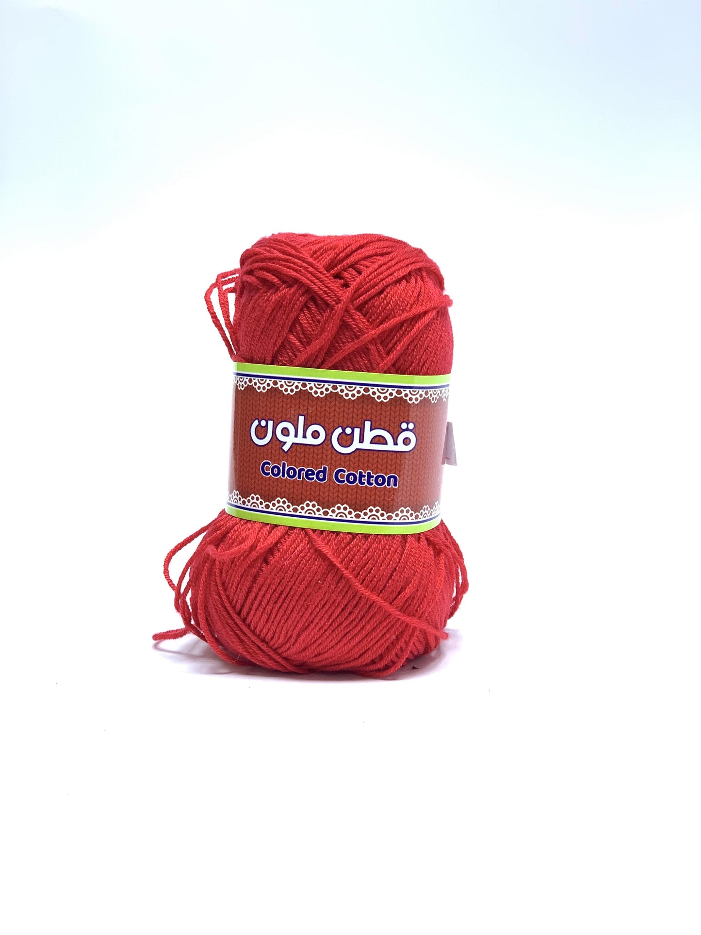 RED COLORED COTTON YARN 50GM