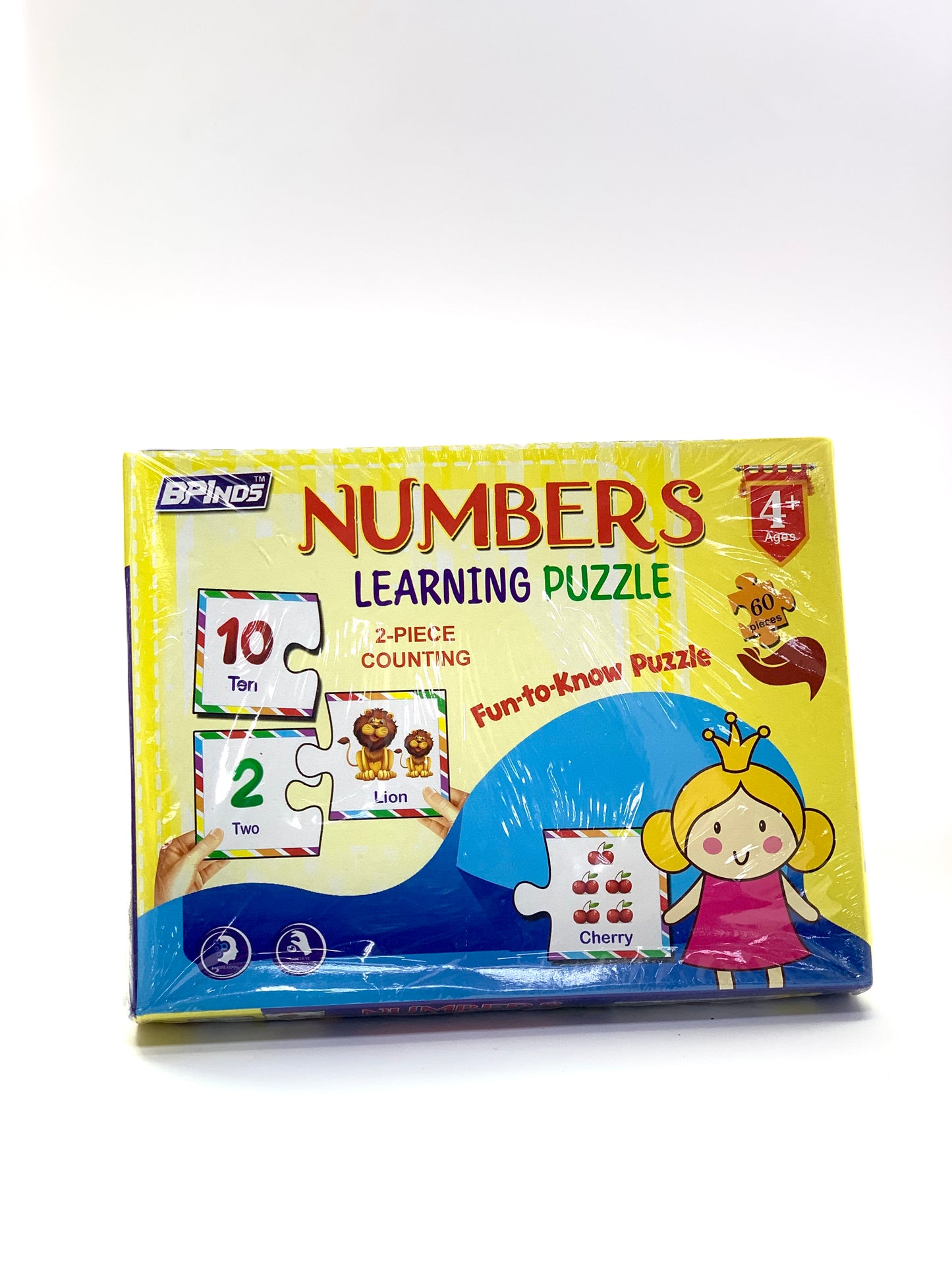 NUMBER LEARING  PAZZLE 2 PIECE COUNTING 4+