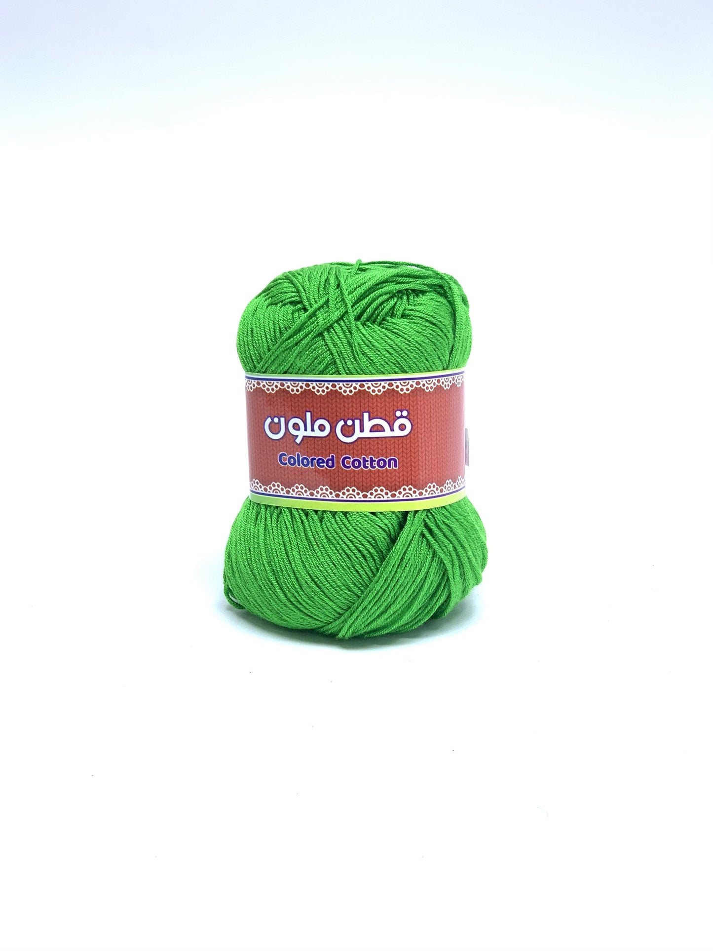 GREEN  COLORED COTTON YARN 50GM