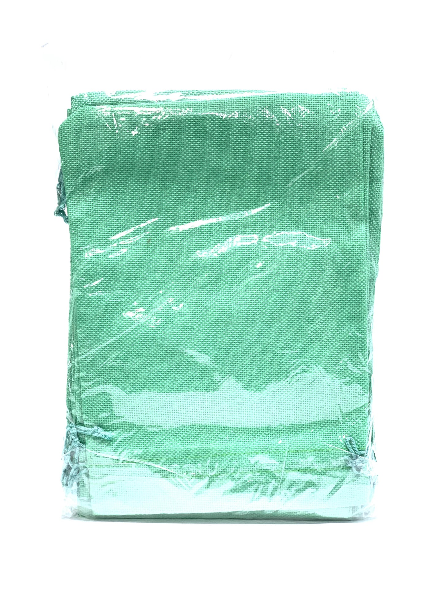 Organza Bags with Drawstrings GREEN COLOR 15X12CM PER PCS