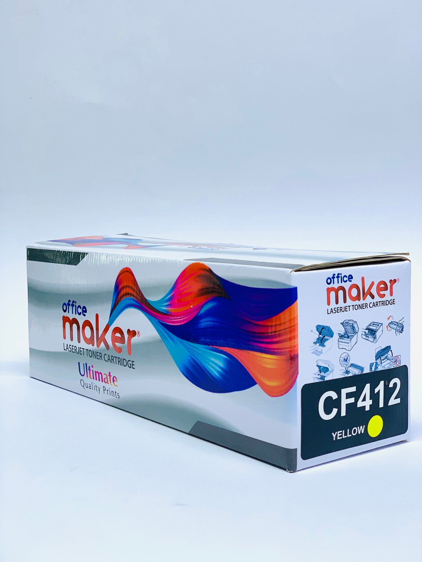 OFFICE MAKER LASER JET TONER CARTRIDGE CF 412  YELLOW