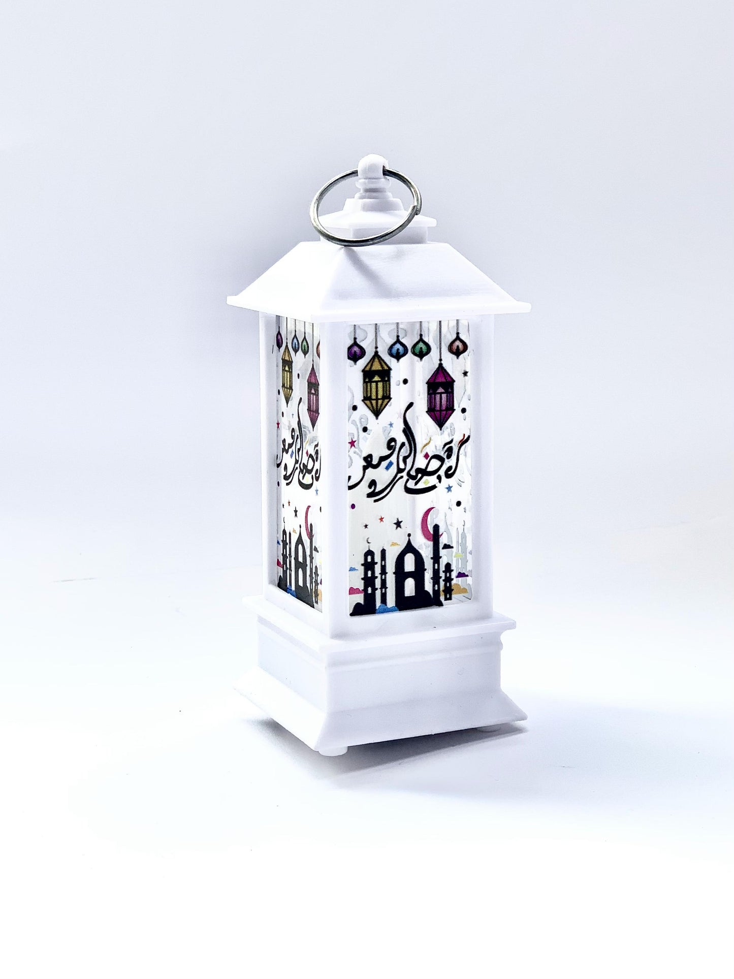 Ramadan Lantern Decoration Candle Lantern, LED Eid Mubarak Lamp, Hanging Ramadan Lamp