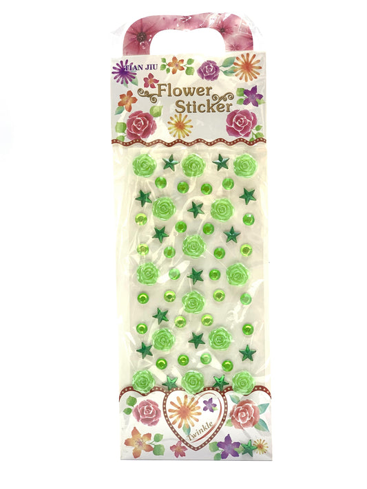 FLOWER GREEN STICKER