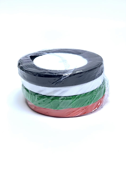 UAE FLAG COLOR RIBBON SET 1 INCH 4CS