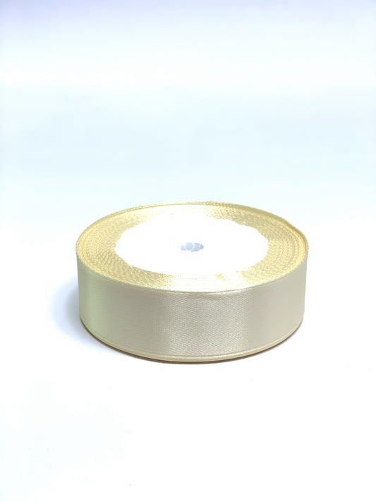 BUTTER COLOR RIBBON 3CM 25YDS