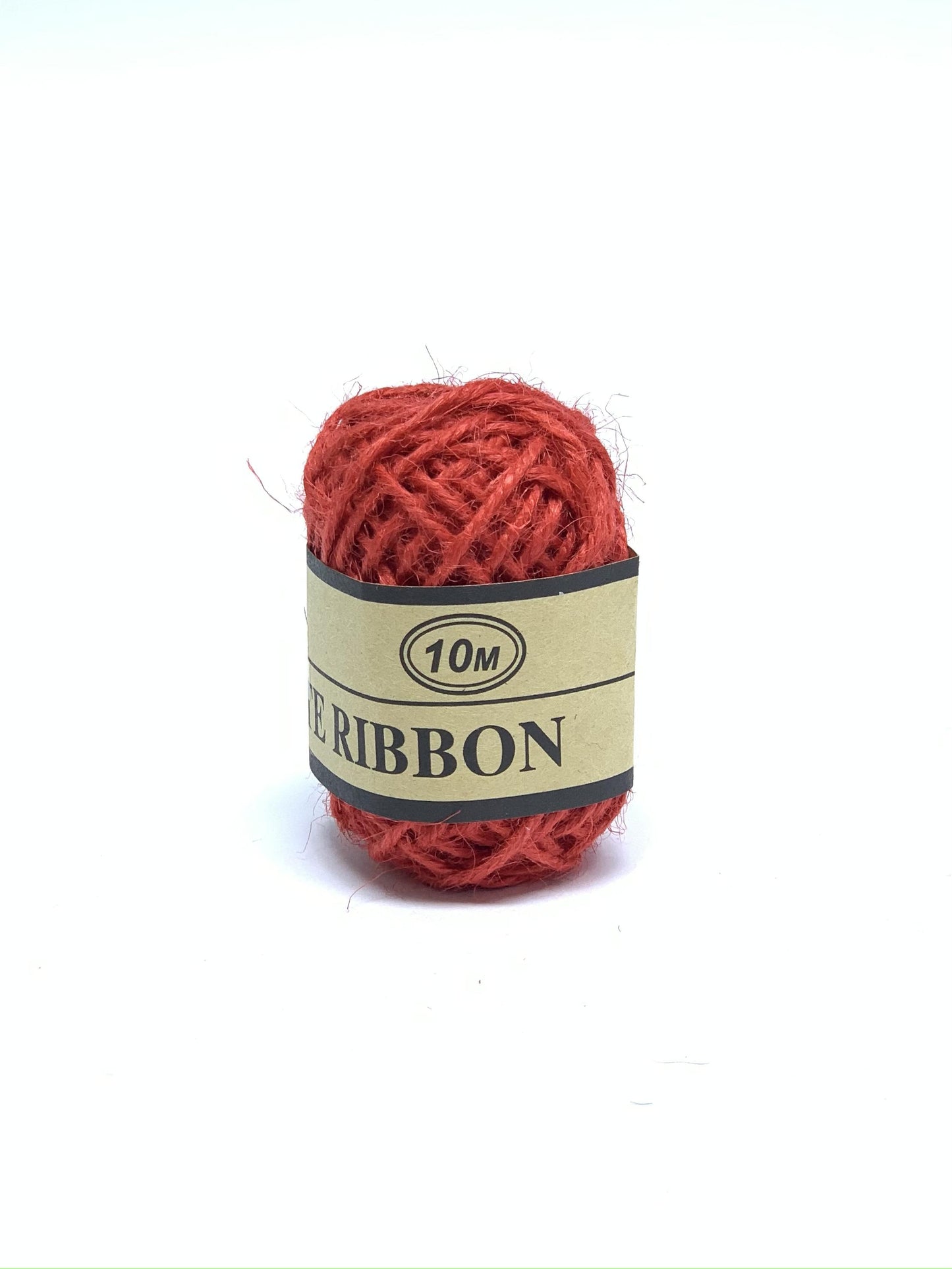 JUTE RIBBON RED 10M