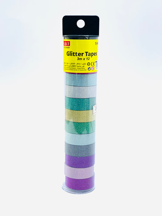 PRINTED GLITTER TAPES 3MX12 PCS