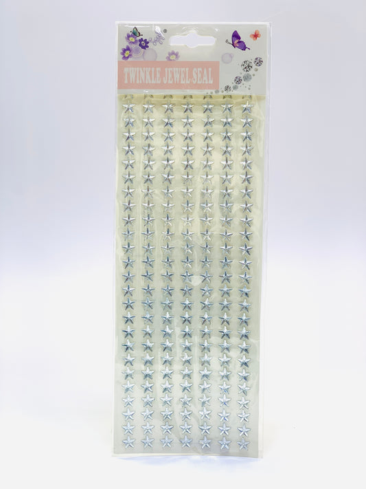 TWINKLE JEWEL SEAL LIGHT SILVER  STAR STICKER