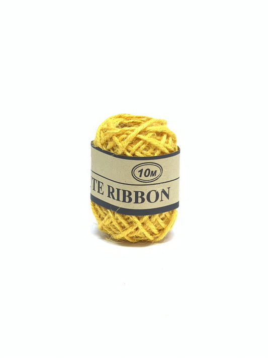 JUTE RIBBON YELLOW 10M