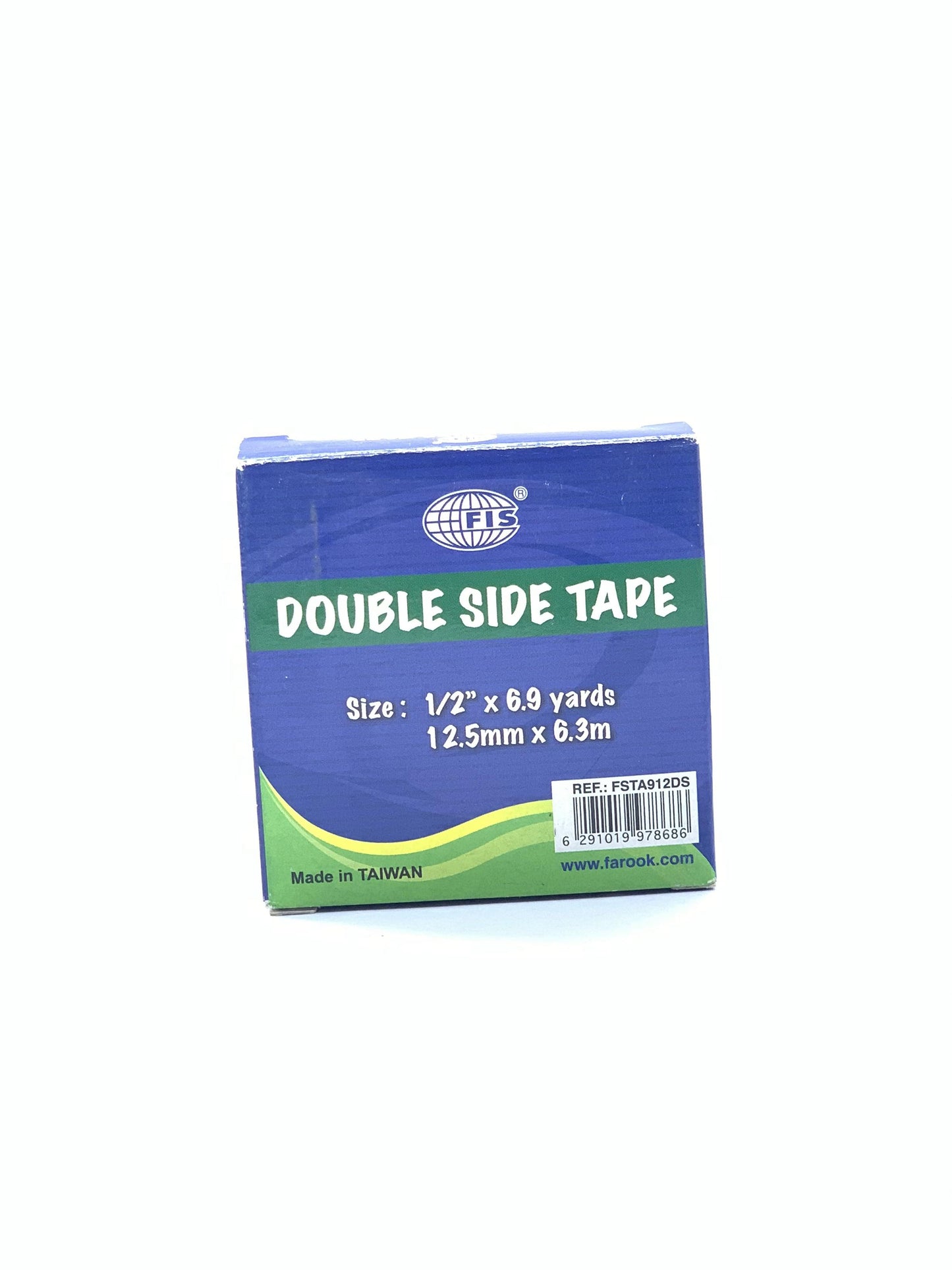 FIS DOUBLE SIDE TAPE 1/2X6.9 YARDS 12.5MMX6.3M