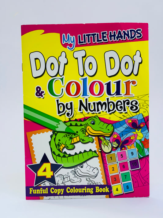 MY LITTLE HANDS DONT TO DOT & COLOUR BY NUMBERS BOOK