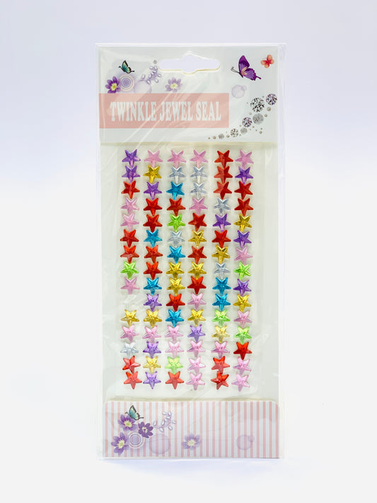 TWINKLE JEWEL SEAL MIX COLOR STAR STICKER