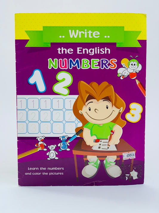 WRITE THE ENGLISH NUMBERS BOOK