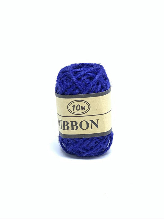 JUTE RIBBON DARK BLUE 10M