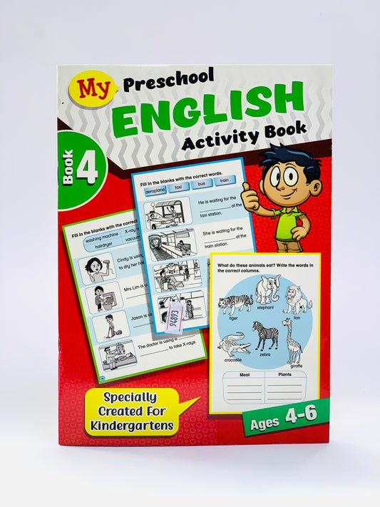 MY PRESCHOOL ENGLISH ACTIVITY  BOOK AGE 4-6 BOOK 4