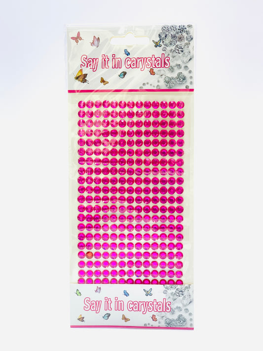 CRYSTAL PINK STICKERS