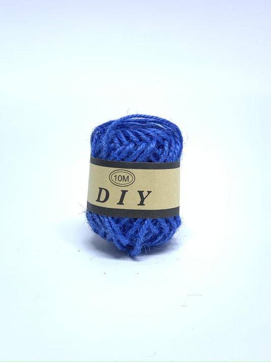 JUTE RIBBON BLUE 10M