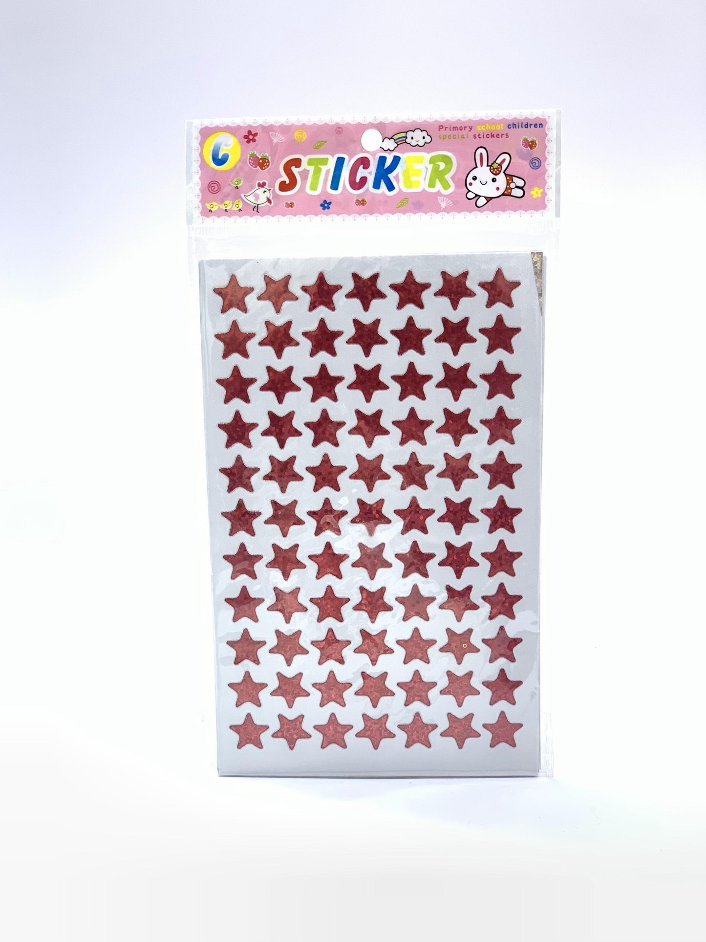 RED STAR STICKER RED 1X10 SHEETS