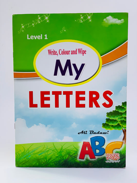 LEVEL 1 WHITE COLOUR AND WIPE MY LETTER BOOK