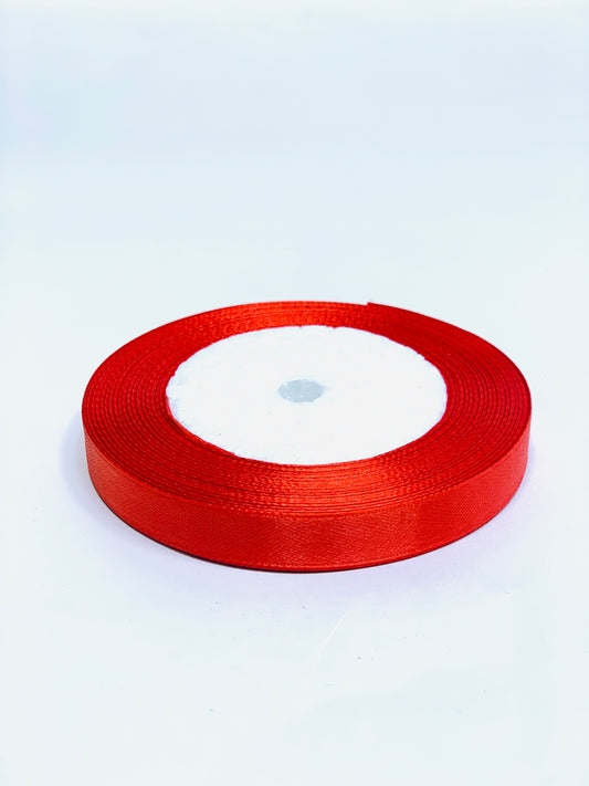 RED RIBBON  1CM 25YDS