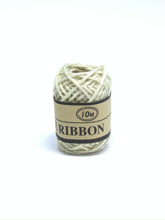 JUTE RIBBON LIGHT BROWN 10M