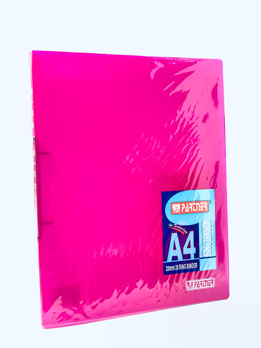 PARTNER PINK 2RING BINDER