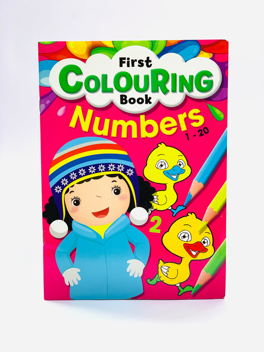 FIRST COLOURING NUMBERS 1-20 BOOK