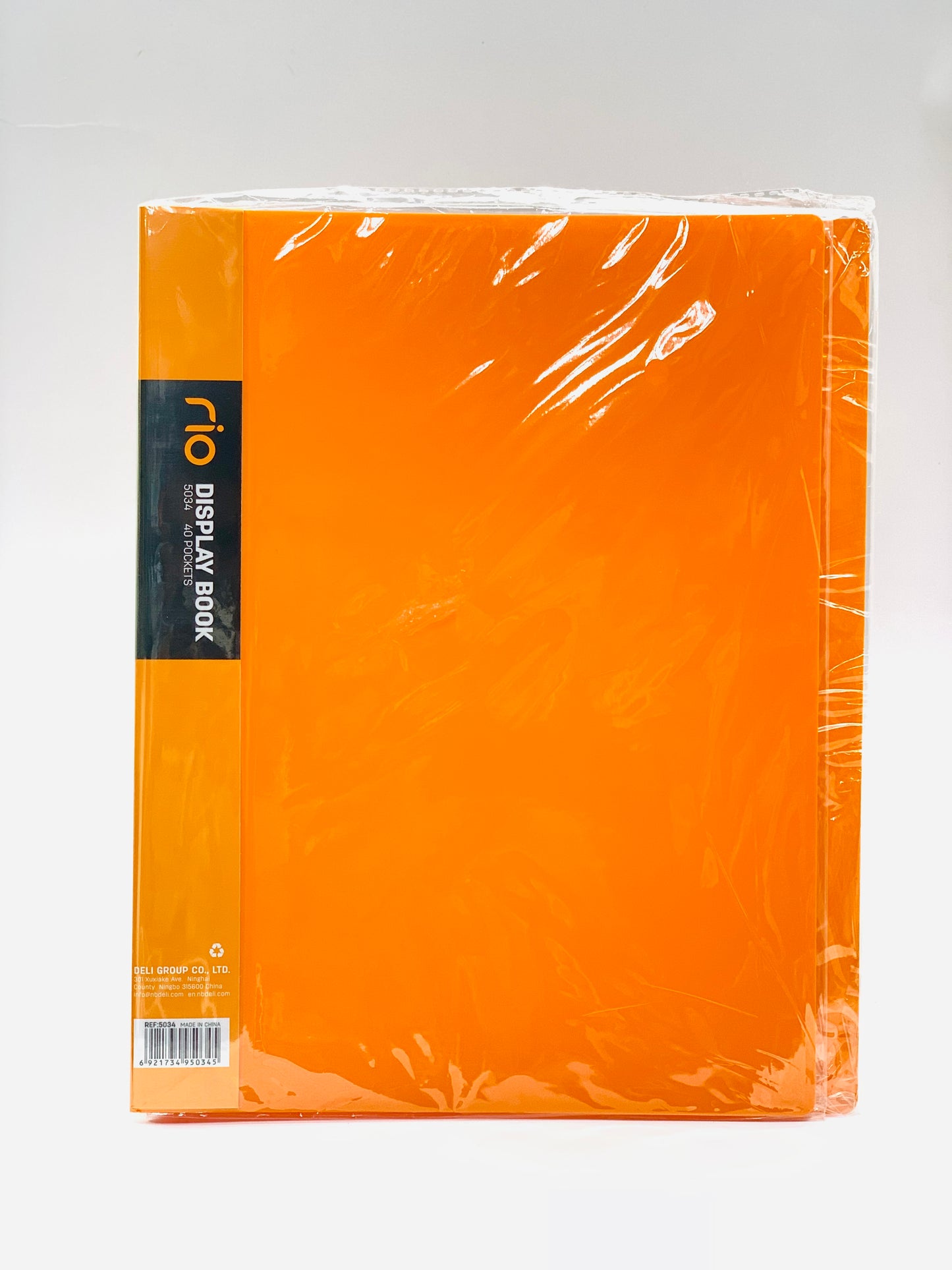 A4 CLEAR VIEW 40 POCKET  DISPALY BOOK ORANGE COLOR