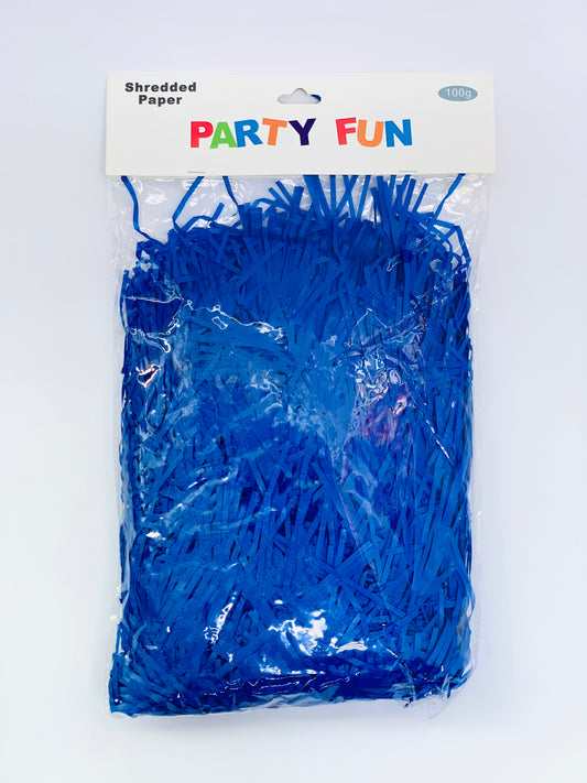 SHREDED PAPER PARTY FUN BLUE COLOR