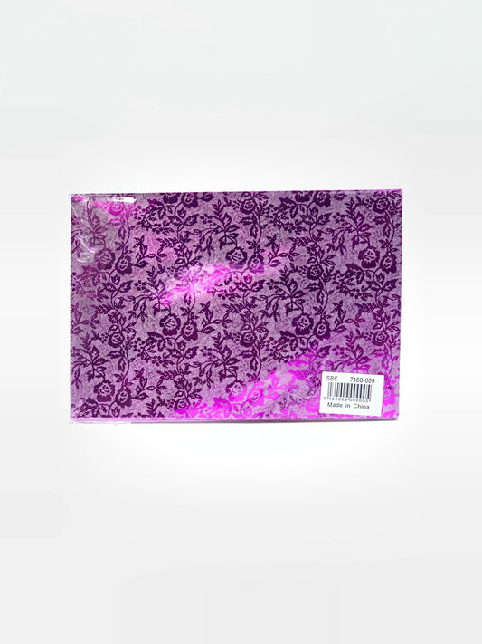 GIFT ENVELOPE FLOWER DESIGN WITH PURPLE CLR