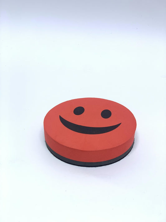 SMILEY WHITE BOARD ERASER MAGNATIC