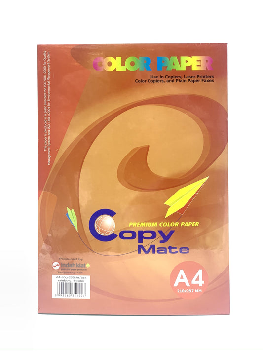 Copy Mate A4 Assorted Colors Paper 250 sheets