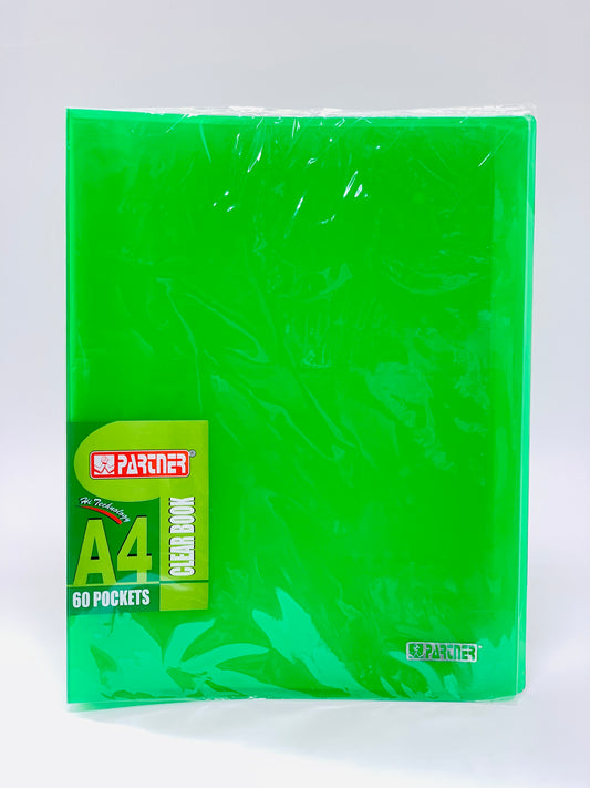 PARTNER A4 60 POCKETS CLEAR VIEW DISPLAY BOOK