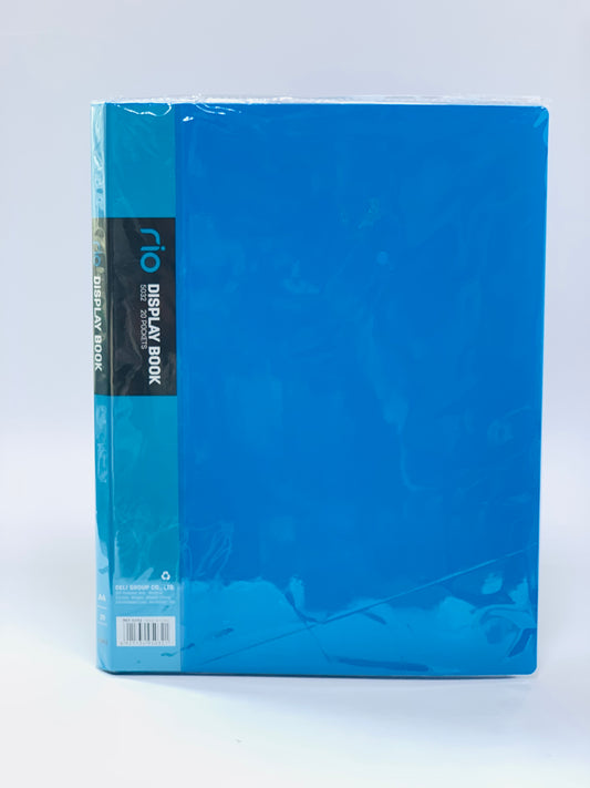 A4 CLEAR VIEW DISPLAY BOOK 20 POCKET