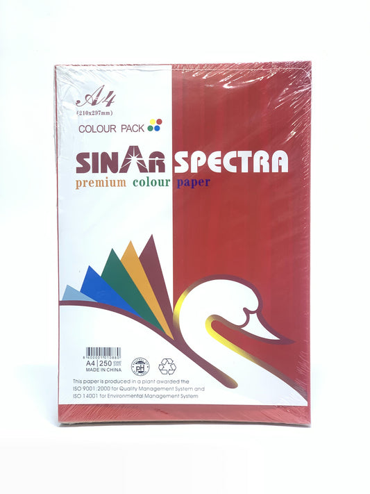 Sinar Spectra Assorted colors paper a4 250 sheets