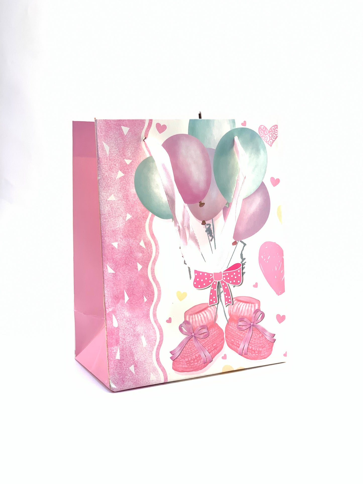 GIFT BAG PINK WITH BALLON DESIGN